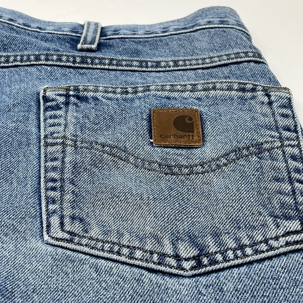 Carhartt Men's Jeans Relaxed Fit Carpenter Workwear Waist 44x29 Blue Denim NoTag